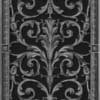 Louis XIV decorative grille 20x12 in Pewter finish