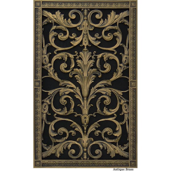 Decorative Vent Cover French Style Louis XIV Grille Covers Ducts 24"x14"