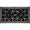 Decorative Grille Craftsman Style Arts and Crafts 8" x 16" in Pewter Finish.