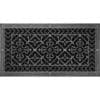 Decorative grille Craftsman style Arts and Crafts 14" x 30" in Pewter finish.