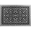 Decorative grille Craftsman style Arts and Crafts 16" x 24" in Nickel finish.