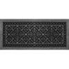 Decorative grille Craftsman style Arts and Crafts 12" x 30" in Pewter Finish.