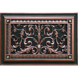 Foundation Vent Cover French Style Louis XIV Crawl Space Grille Fits Ports 8"x14"