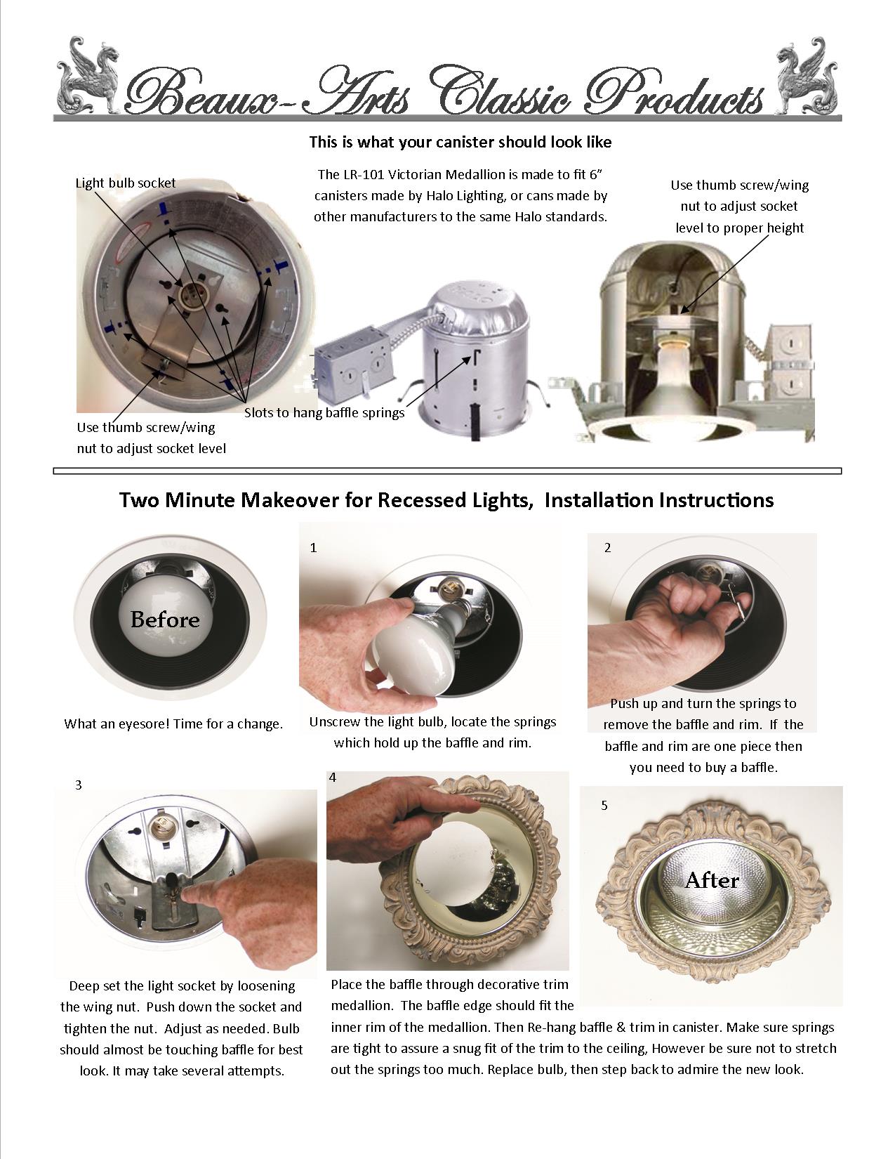 recessed light canister information
