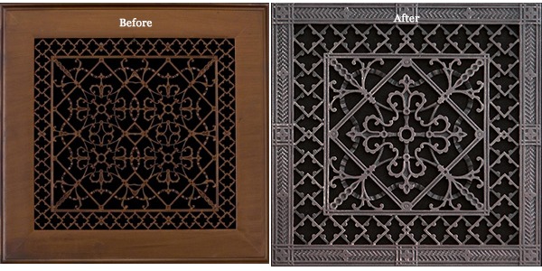 arts and crafts style vents before and after re-design