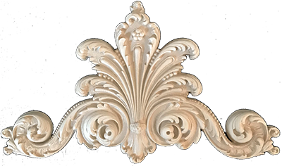 Decorative Wall Panels Louis XIV Style Center Headpiece