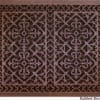 Arts and Crafts decorative vent cover in Rubbed Bronze finish