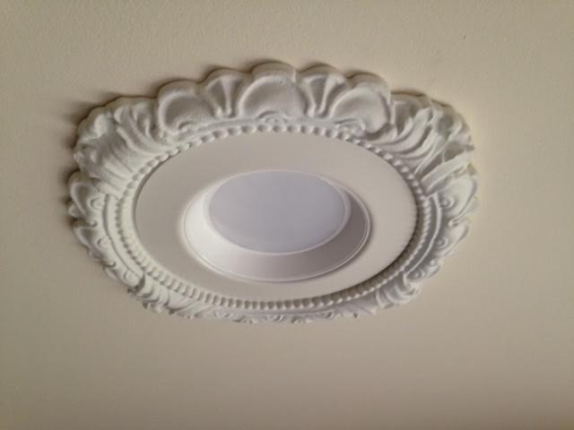 victorian style decorative recessed lighting with 5" LED retrofit