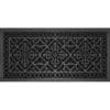 Decorative grille craftsman style Arts and Crafts 16" x 36" in Black finish.