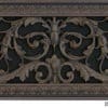 Louis XIV decorative vent cover in Dark Bronze Finish