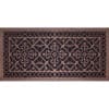 Vent Cover in Arts and Crafts Style 16" x 36" in Rubbed Bronze Finish