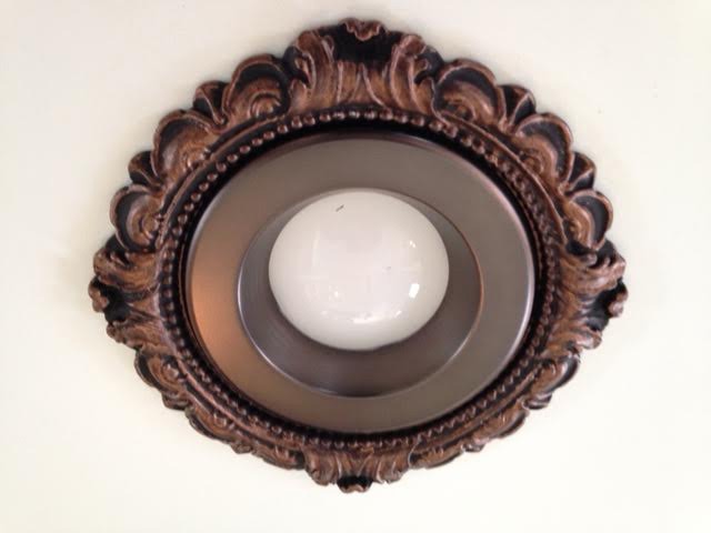 Victorian Recessed Light Trim with LED in bronze