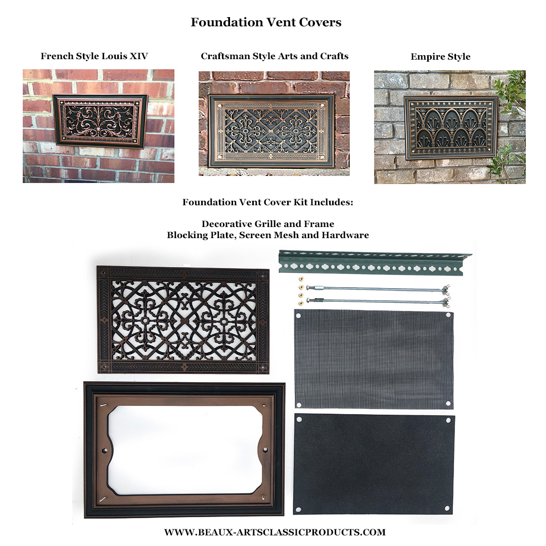 Foundation Vent Cover Styles and Kit