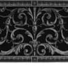 Louis XIV decorative grille 8x24 in Pewter Finish