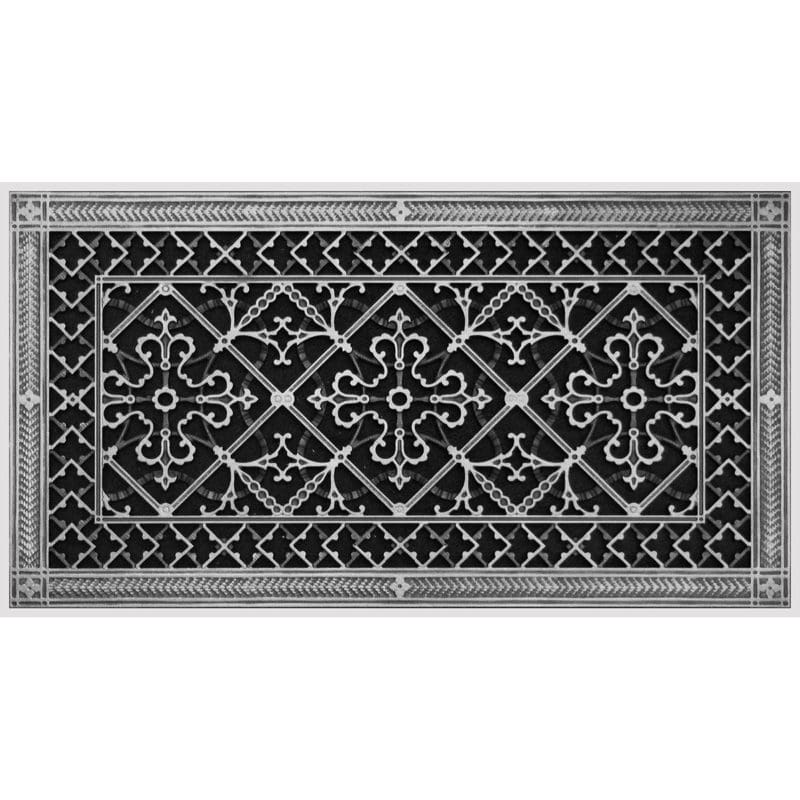 Magnetic Filter Grille Craftsman Style Arts and Crafts 14" x 30" in Nickel Finish.