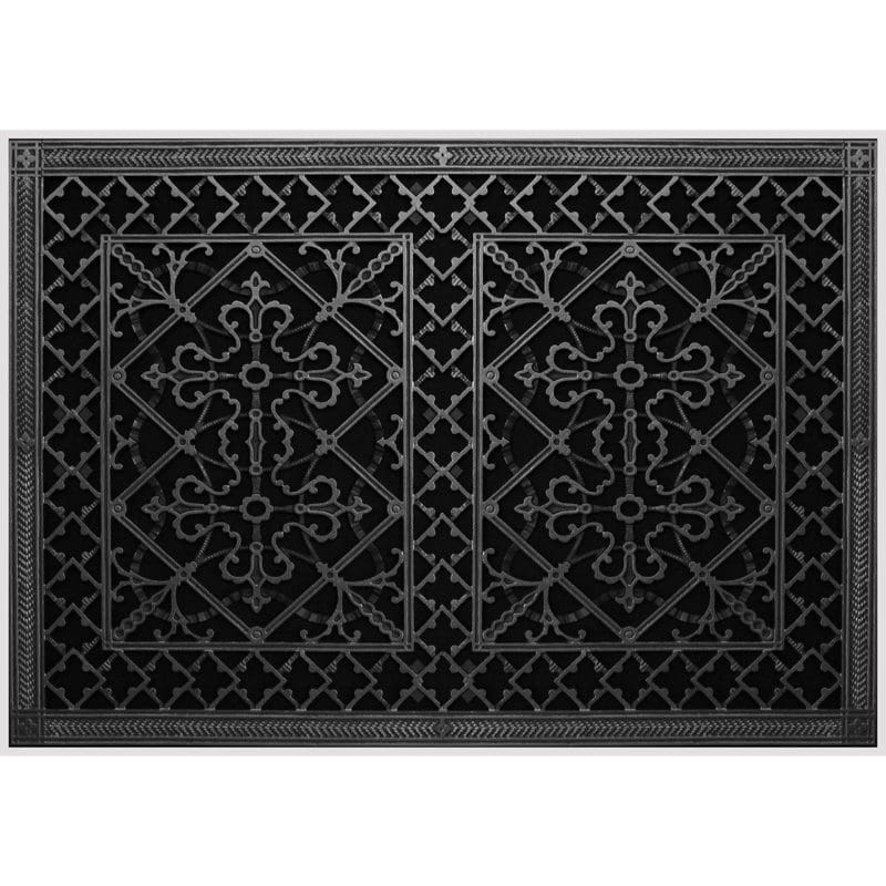 Magnetic Filter Grille Craftsman Style Arts and Crafts 20" x 30" in Black Finish