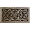 Magnetic Filter Grille Craftsman Style Arts and Crafts 10" x 20" in Antique Brass.