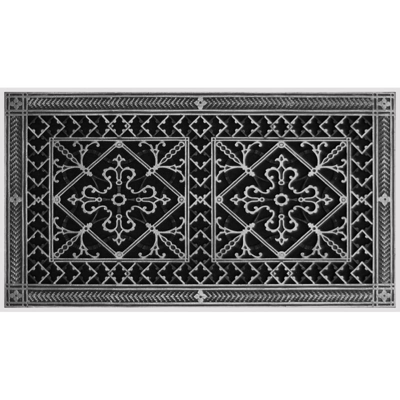 Magnetic Filter Grille Craftsman Style Arts and Crafts in Pewter Finish 10" x 20"