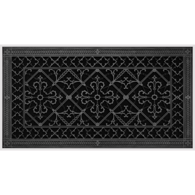 Magnetic Filter Grille Craftsman Style Arts and Crafts 12" x 24" in Black Finish