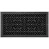 Magnetic Filter Grille Craftsman Style Arts and Crafts 12" x 24" in Black Finish.