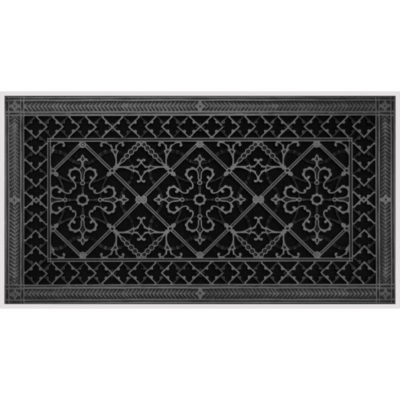 Magnetic Filter Grille Craftsman Style Arts and Crafts 12" x 24" in Black Finish.