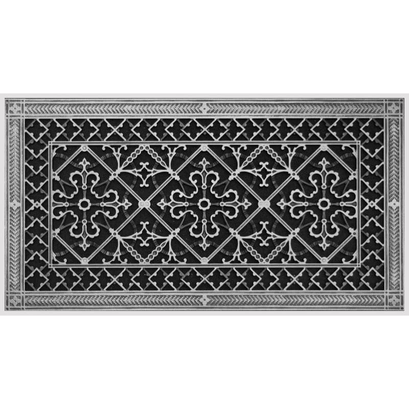 Magnetic Filter Grille Craftsman Style Arts and Crafts 12" x 24" in Nickel Finish.