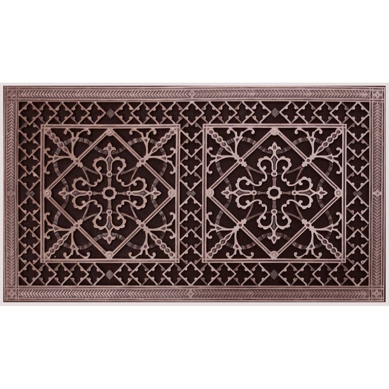 Magnetic Filter Grille Craftsman Style Arts and Crafts 16" x 30" in Rubbed Bronze Finish.