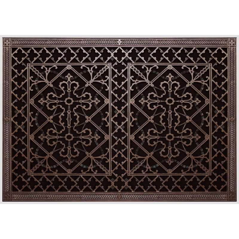 Magnetic Filter Grille Craftsman Style Arts and Crafts 20" x 30" in Rubbed Bronze Finish