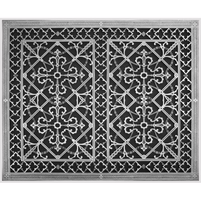 Magnetic Filter Grille Craftsman Style Arts and Crafts 24" x 30" in Nickel Finish
