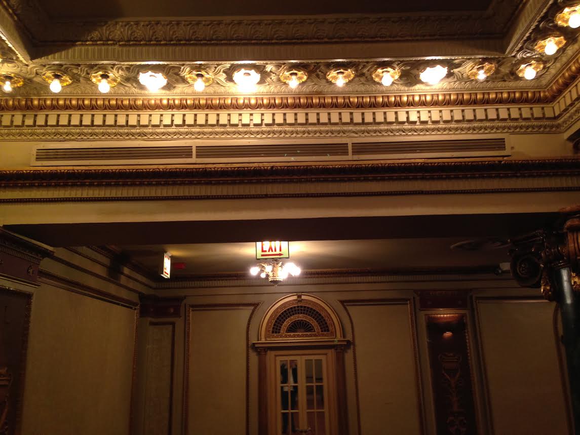 industrial grille in historic ballroom
