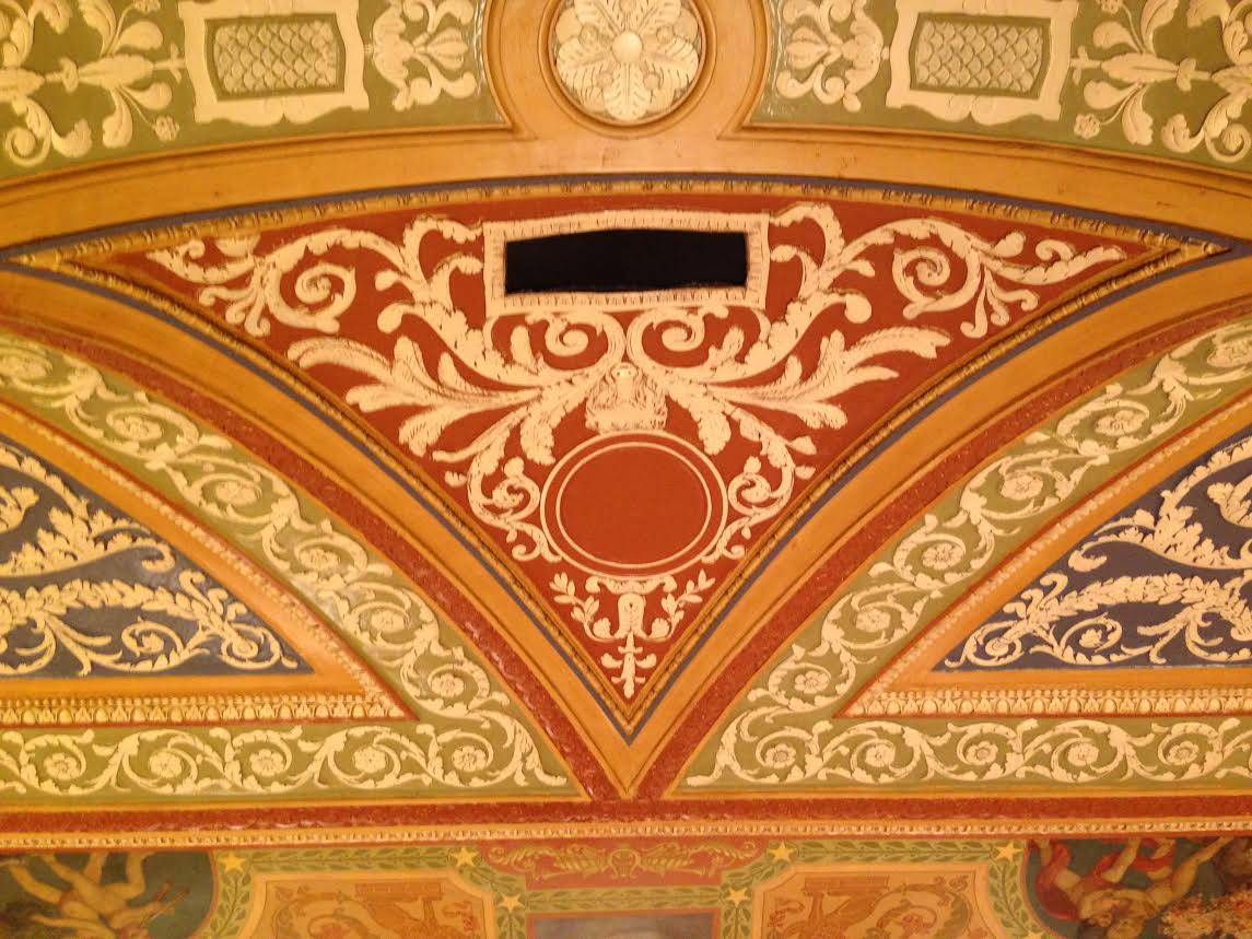 Palmer House ceiling before