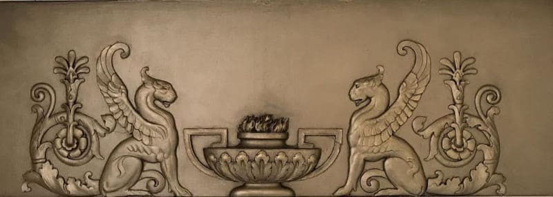 Oil Lamp and Griffins