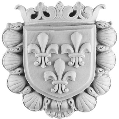Wall Decor Shield Center with a Crown