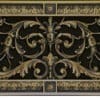 Decorative grille in Louis XIV style in antique brass finish