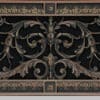 Decorative Grille in Louis XIV Style 6x24 in Rubbed Bronze Finish