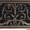 Decorative Vent Cover in Louis XIV Style in Rubbed Bronze Finish