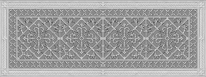 decorative vent cover 10" x 30" in Arts and Crafts Style