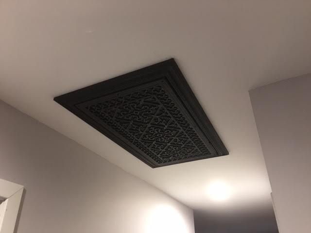 ceiling filter grille in dark bronze