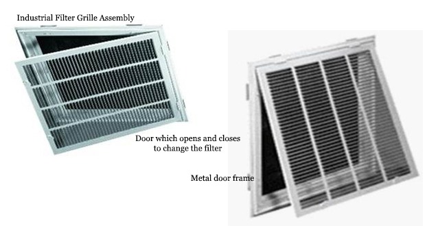 industrial return air filter grille