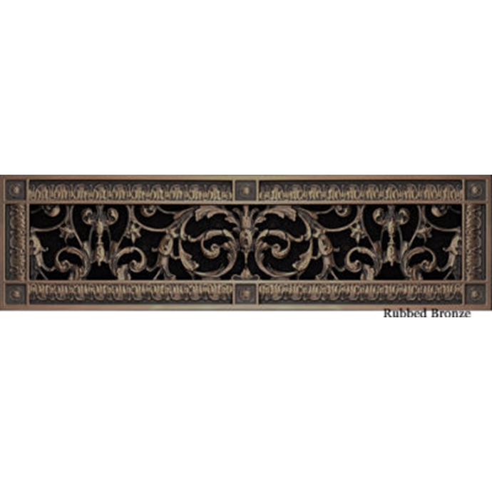 Louis XIV decorative grille 4x20 Rubbed bronze