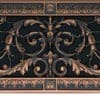 Decorative grille 6x20 in Louis XIV style in Rubbed Bronze finish