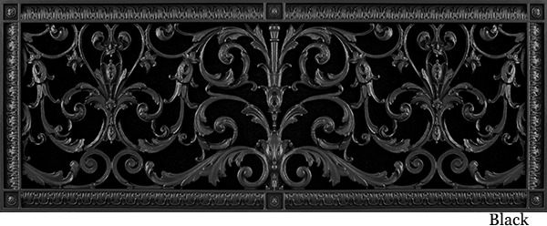 Decorative Vent Cover Grille 10" x 30" in Black