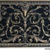 Decorative Grille in Louis XIV Style 12x20 in Antique Brass