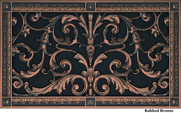 Decorative Vent Cover French Style Louis XIV Grille Covers Duct 10"×18"