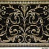 Decorative vent cover in Louis XIV style 12x16 in Antique Brass