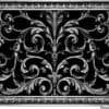 Decorative vent cover in Louis XIV style 12x16 in Pewter