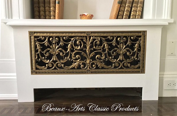 radiator cover with our Louis XIV decorative grille