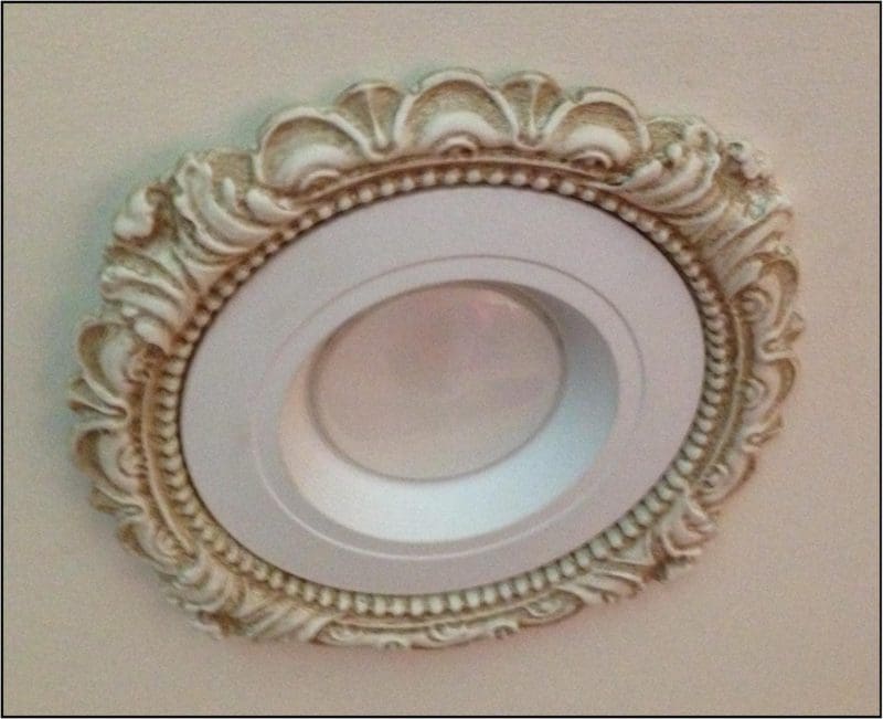 Victorian recessed light trim for 5 and 6 inch Halo LED Retrofit