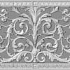Decorative Return Air Filter Grille 12x30 in Louis XIV Style Rendering