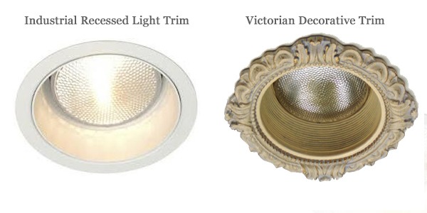 Decorative Recessed Light Trim Option
